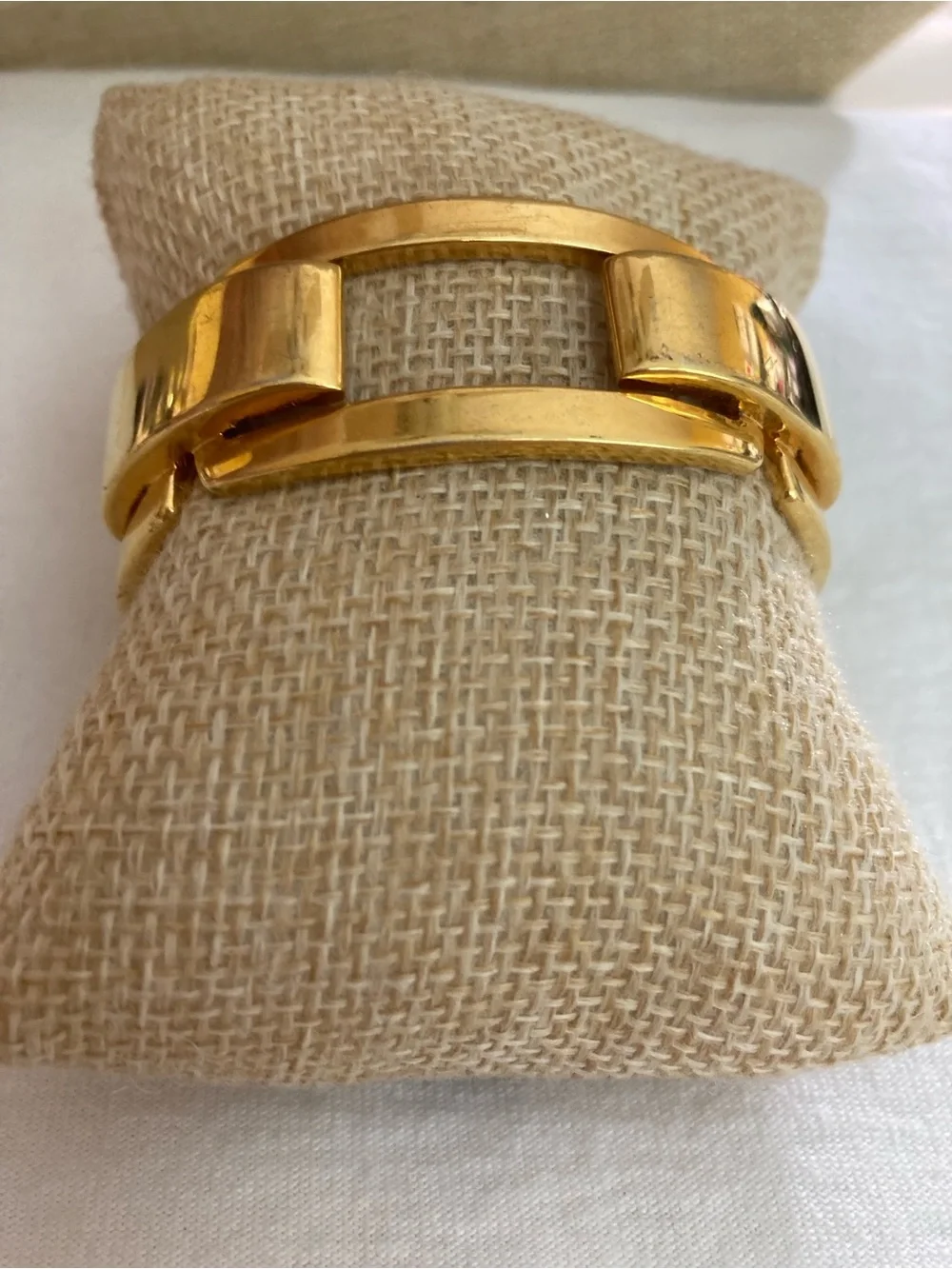 Ann Taylor vintage gold Tone Geometric Cuff Bracelet